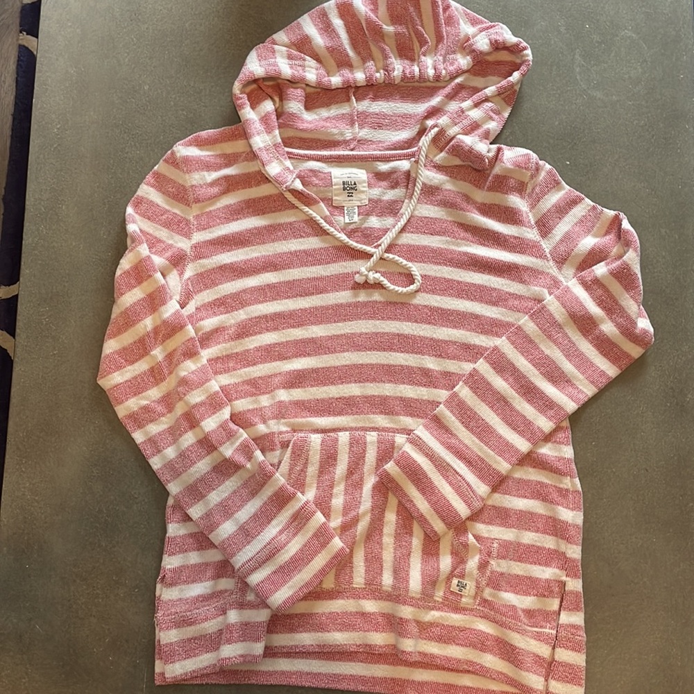 Billabong Terry Cloth Beach Hoodie Size Small